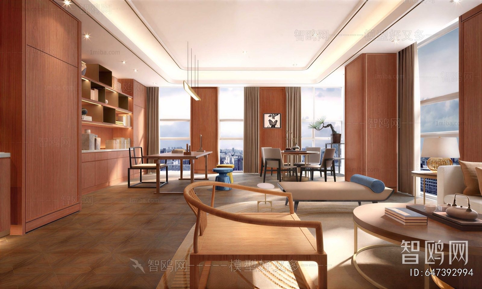 New Chinese Style A Living Room