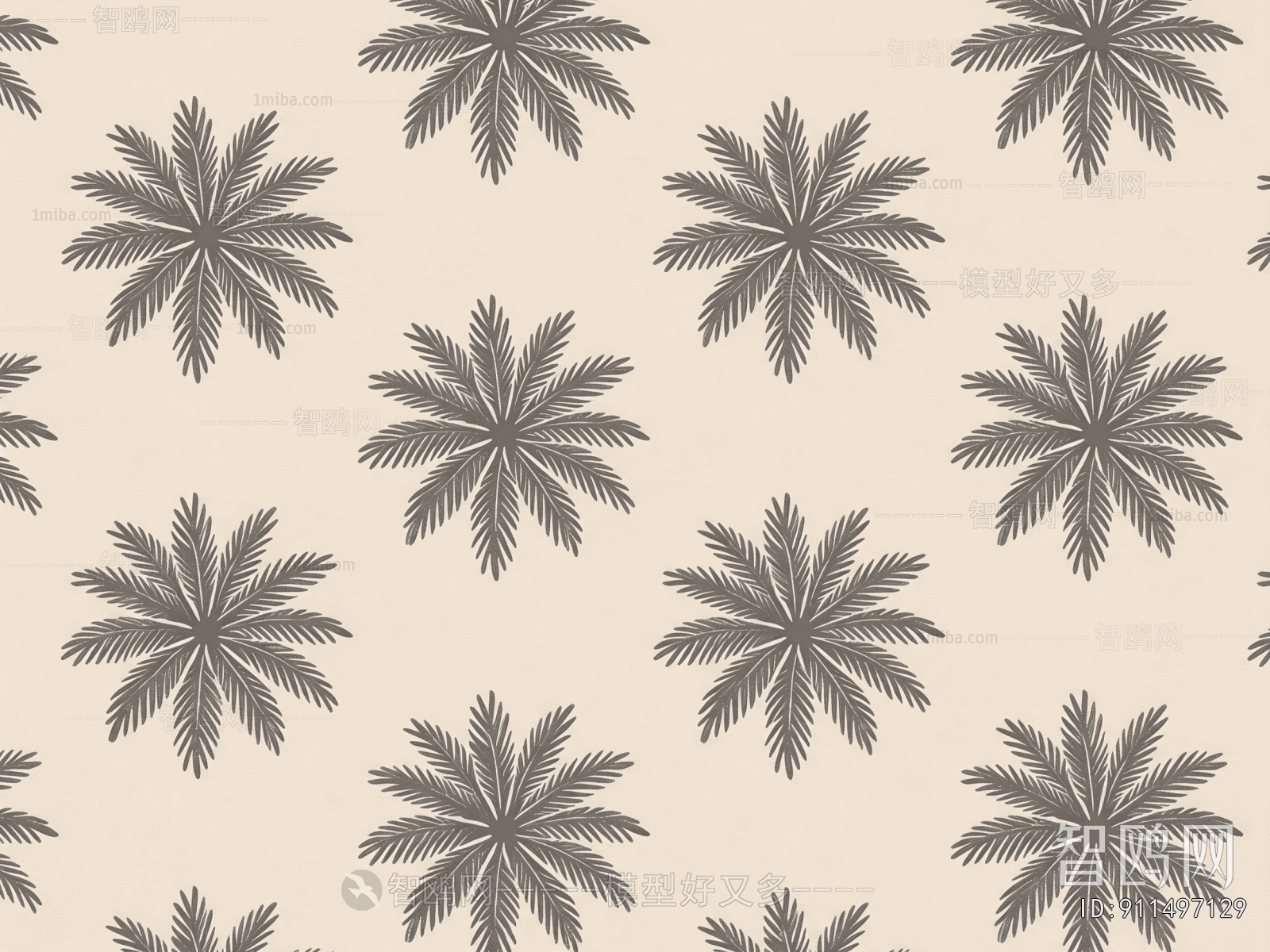 Animal And Plant Pattern Wallpaper