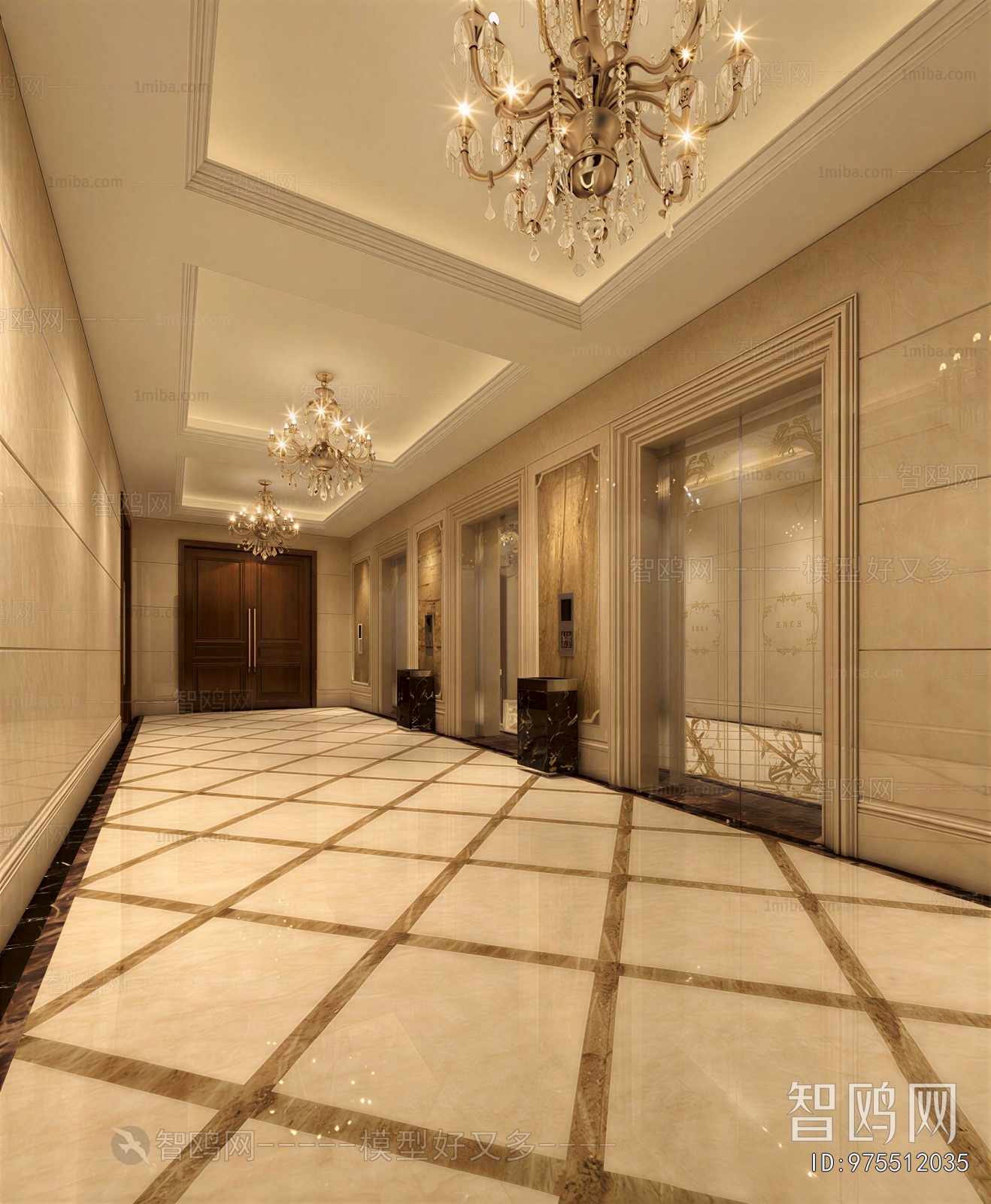 European Style Office Elevator Hall