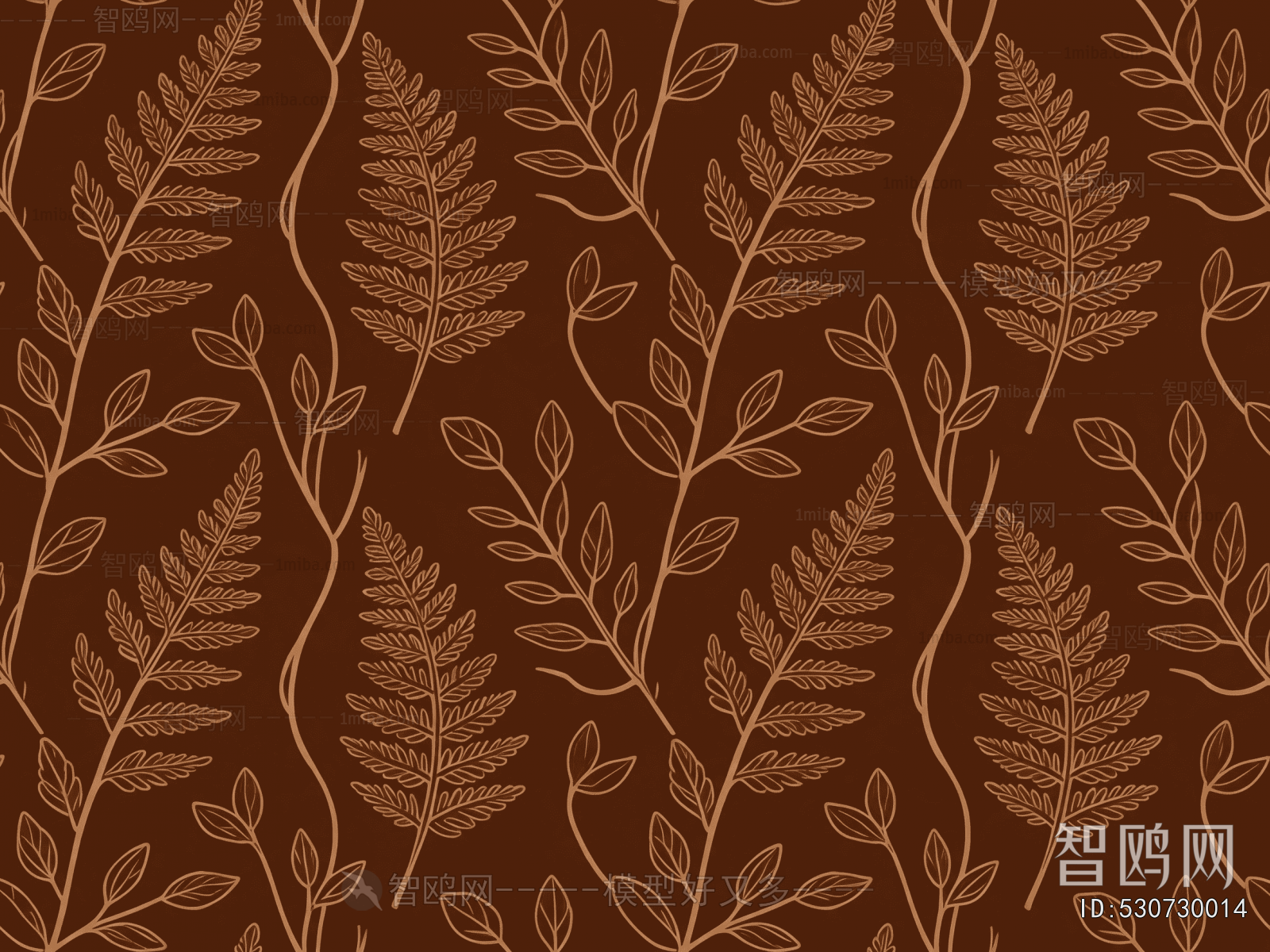 Animal And Plant Pattern Wallpaper