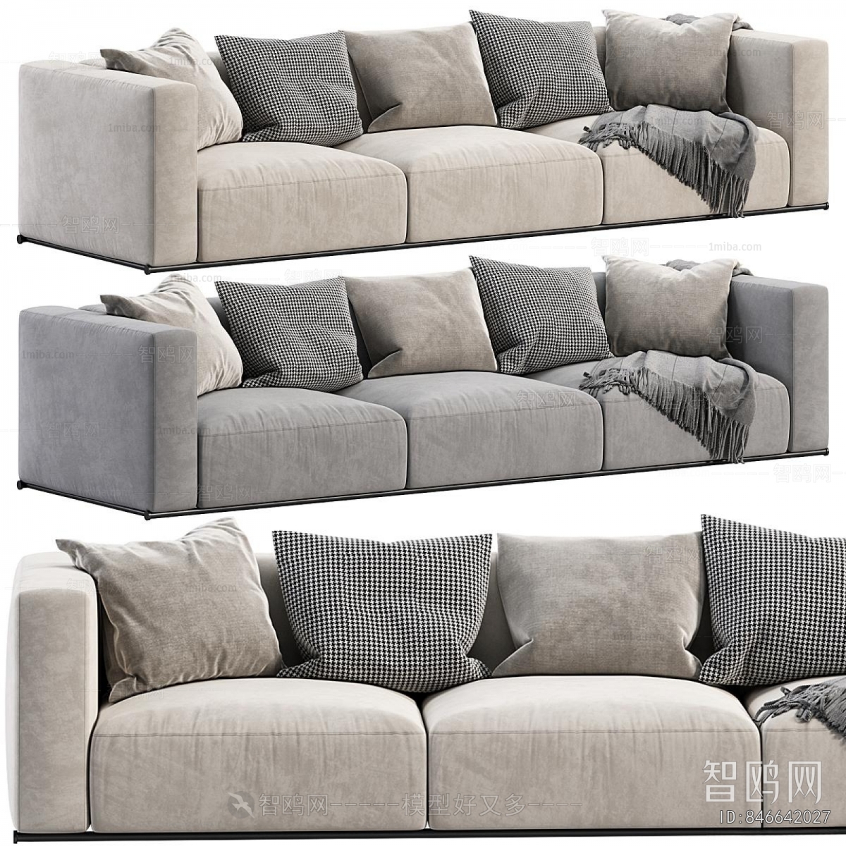 Modern Three-seat Sofa