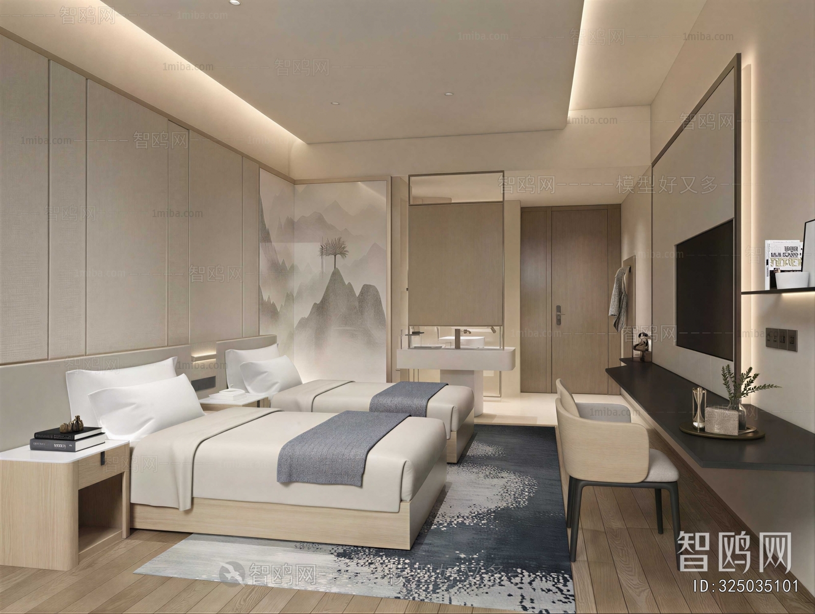 New Chinese Style Guest Room