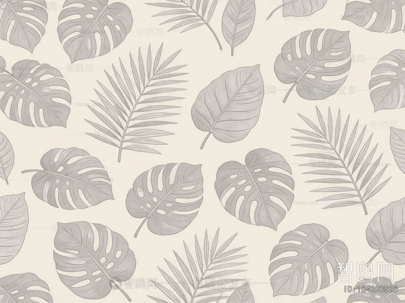 Animal And Plant Pattern Wallpaper