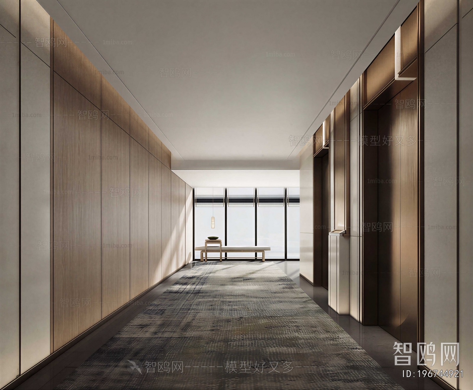 Modern Office Elevator Hall