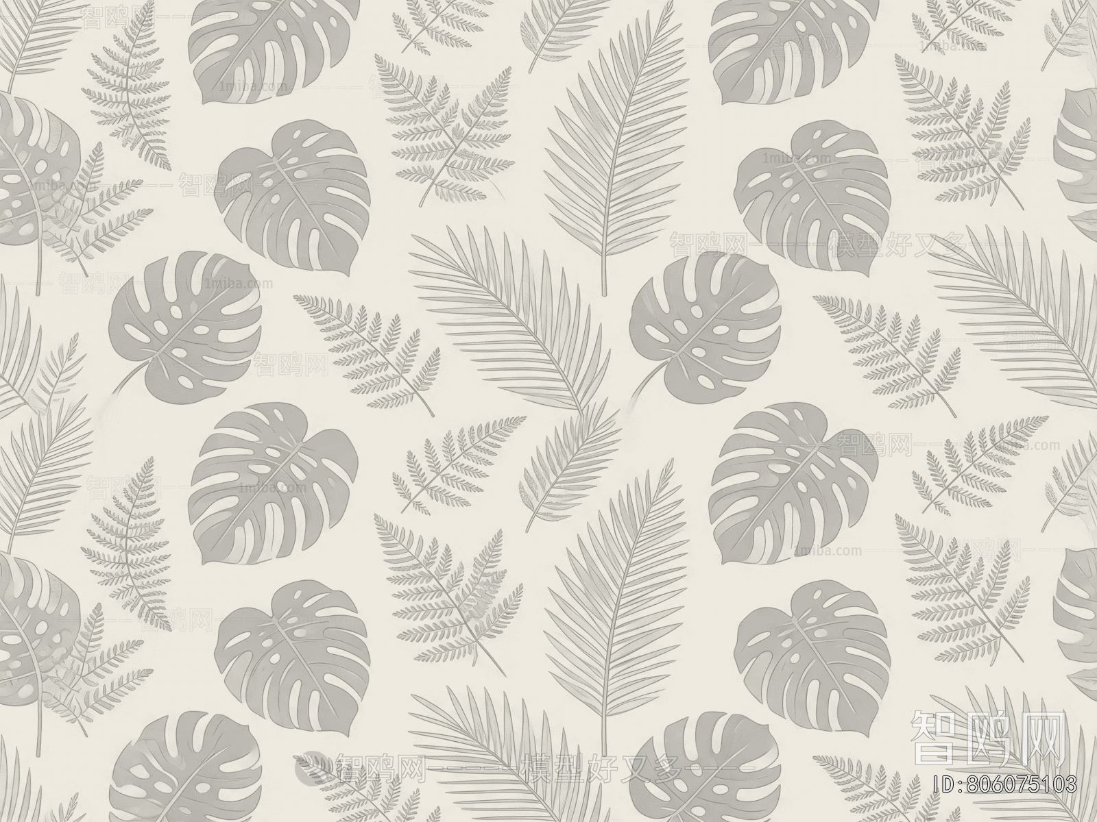 Animal And Plant Pattern Wallpaper