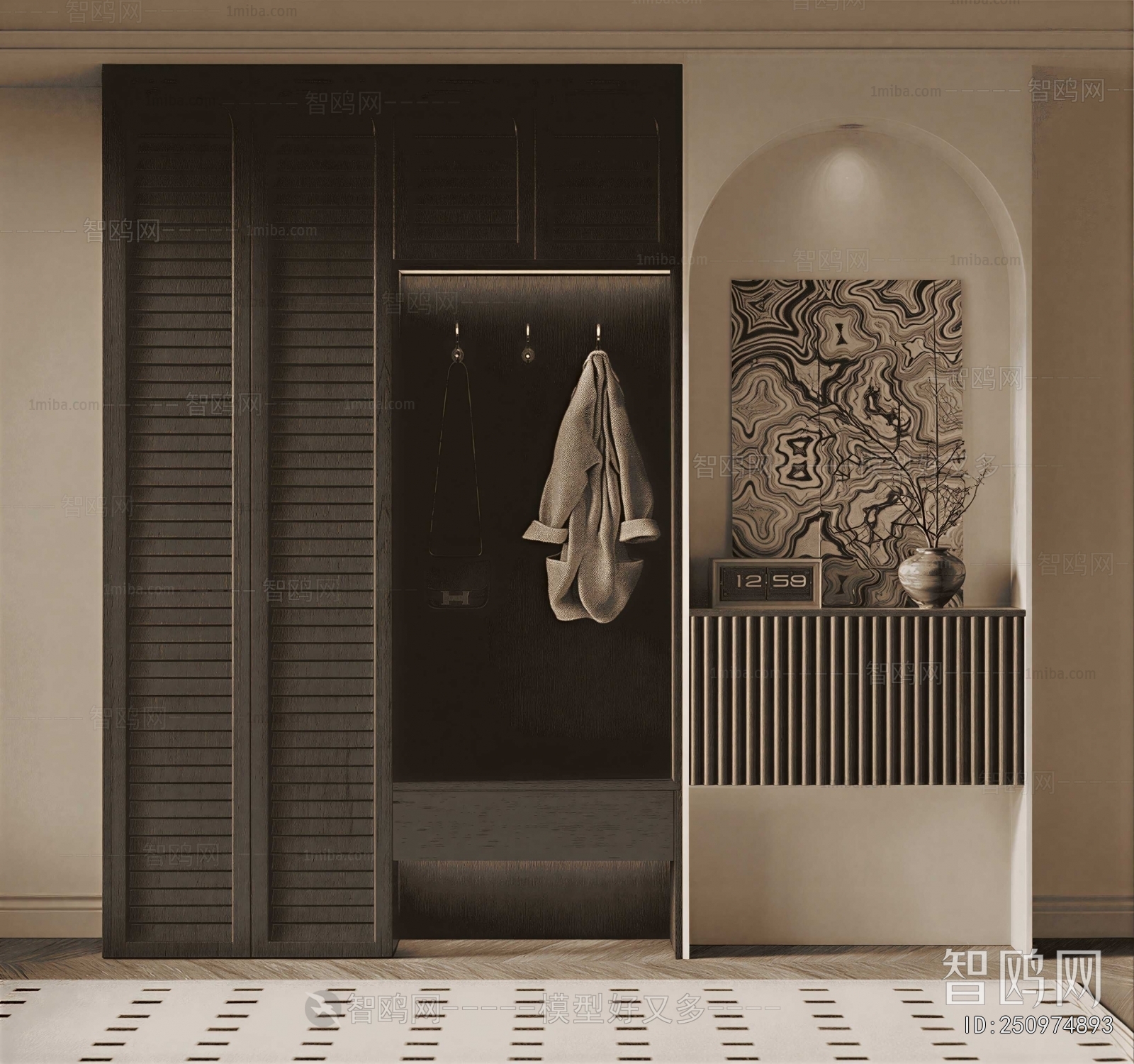 French Style Shoe Cabinet
