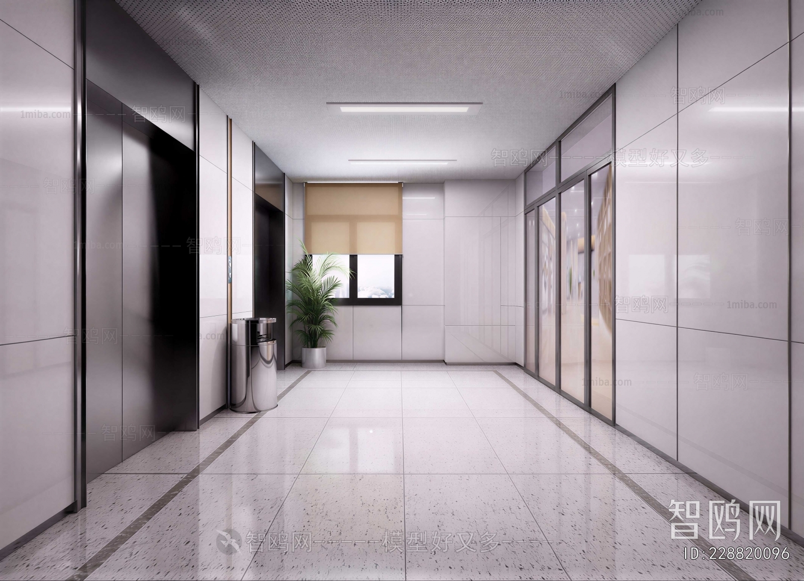 Modern Office Elevator Hall