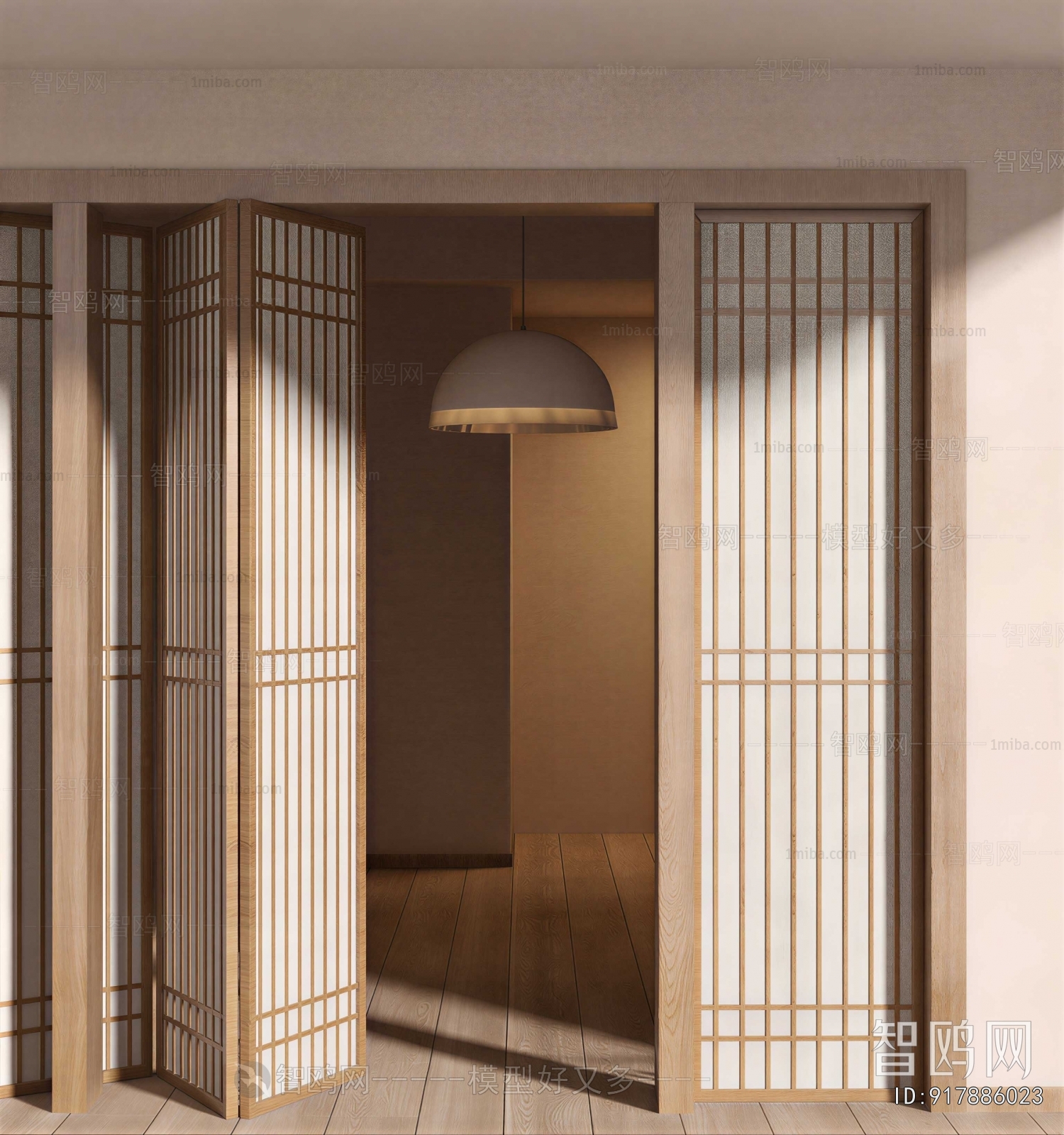 New Chinese Style Sliding Door