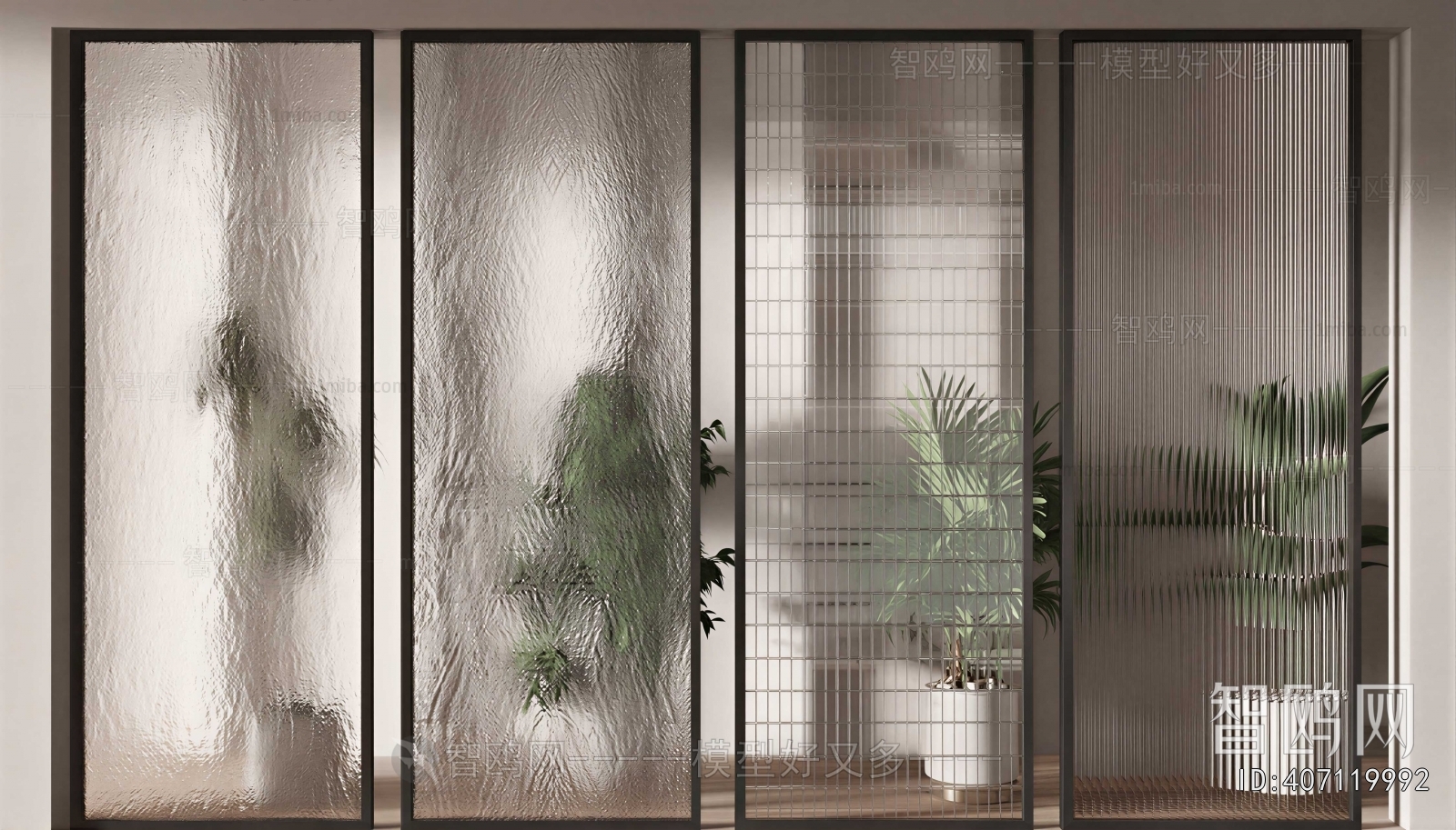 Modern Glass Screen Partition