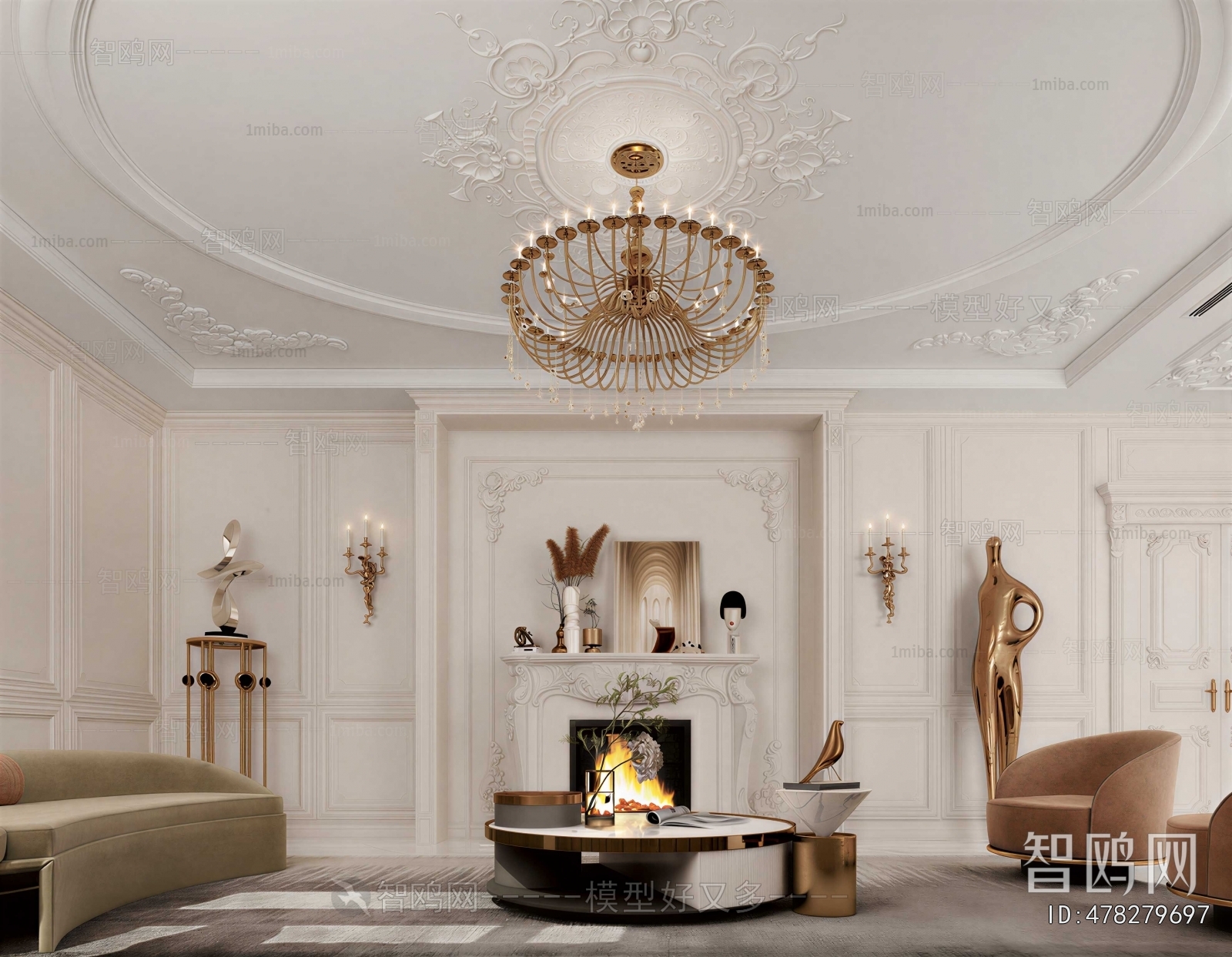 French Style A Living Room