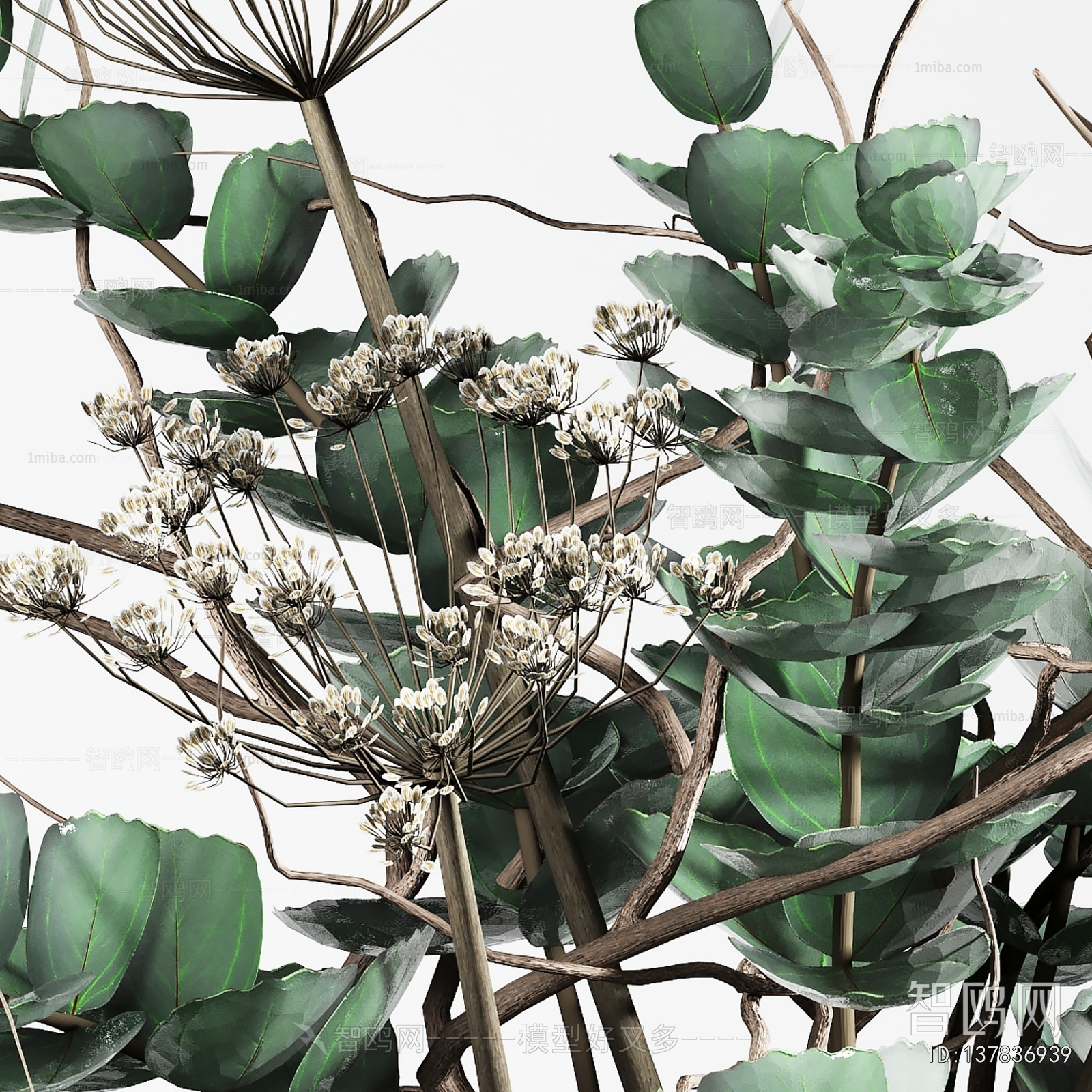 Modern Aquatic Green Plant