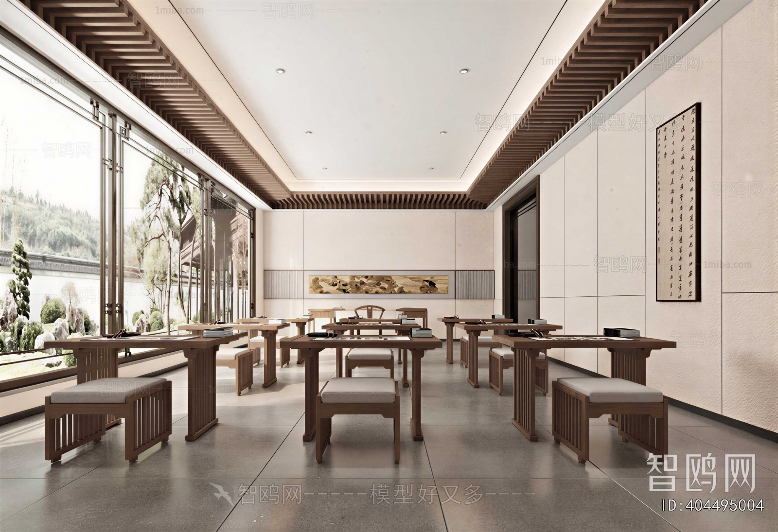 New Chinese Style Calligraphy Classroom