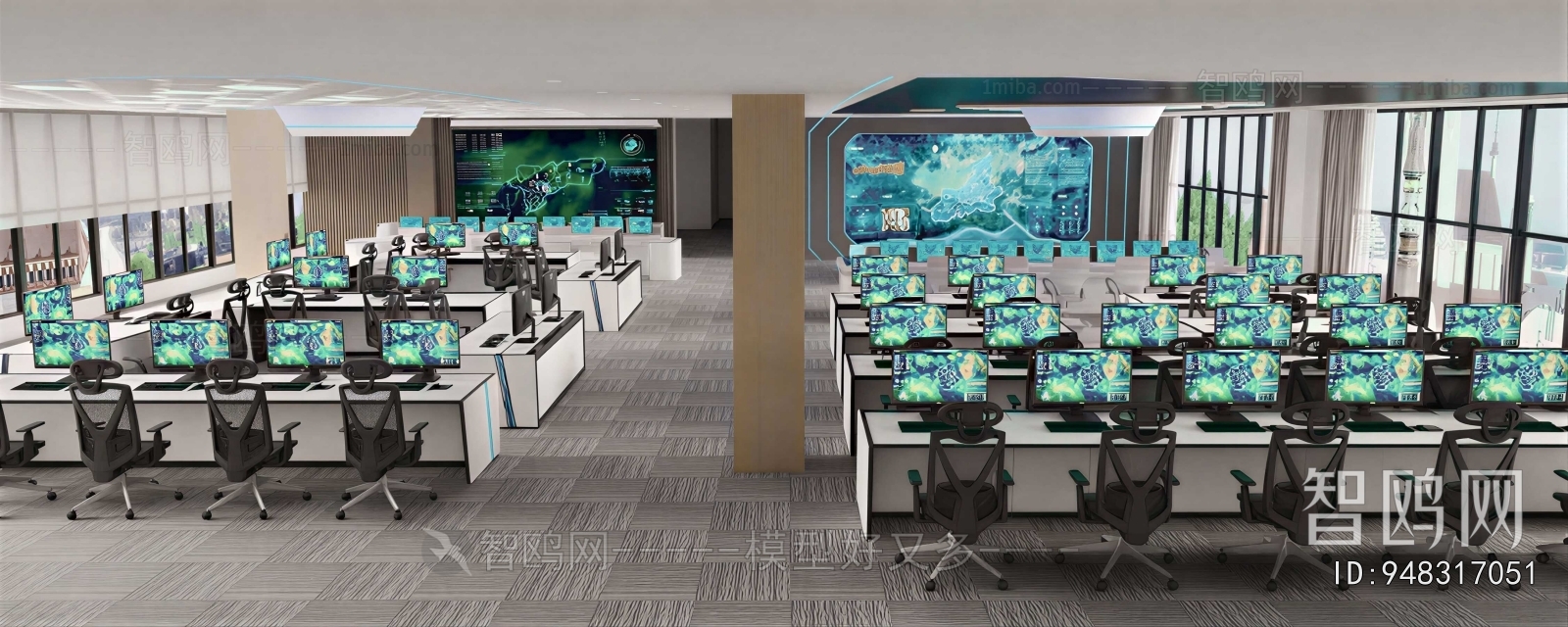 Modern Monitor Room