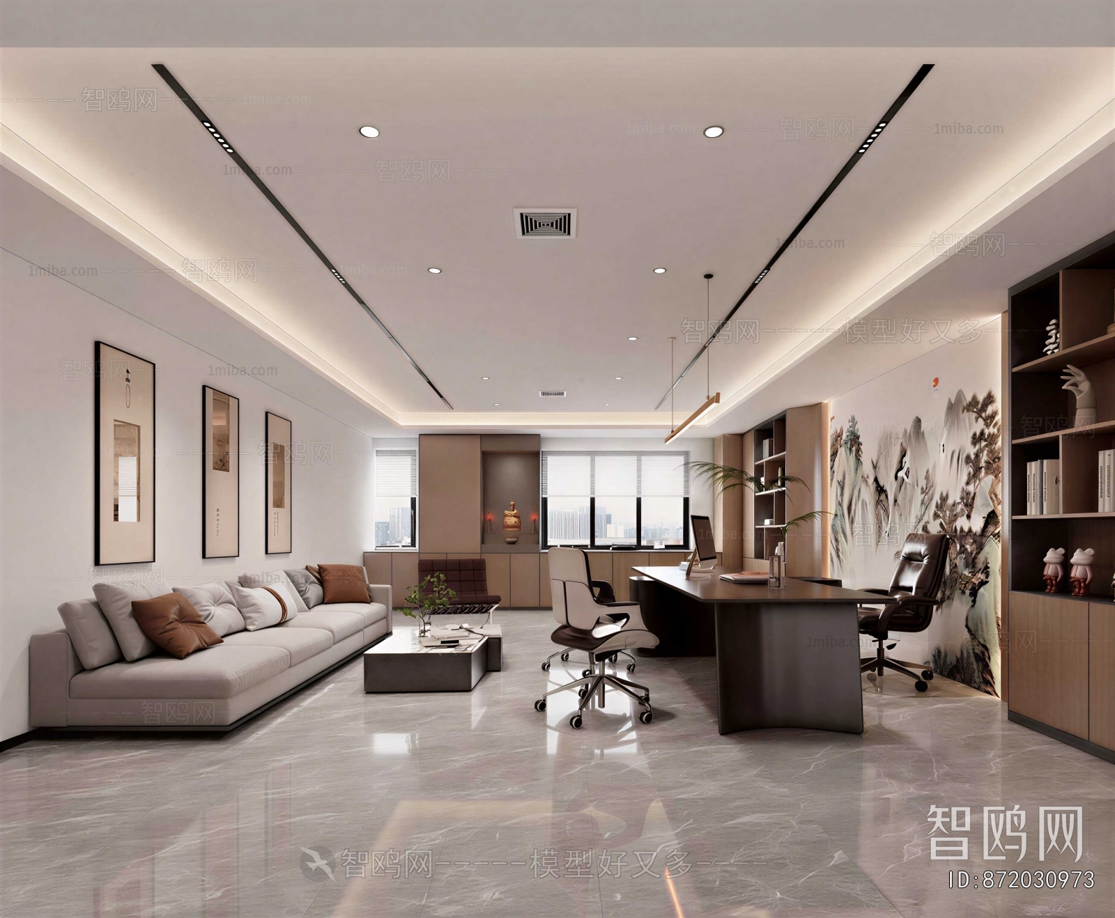 New Chinese Style Manager's Office