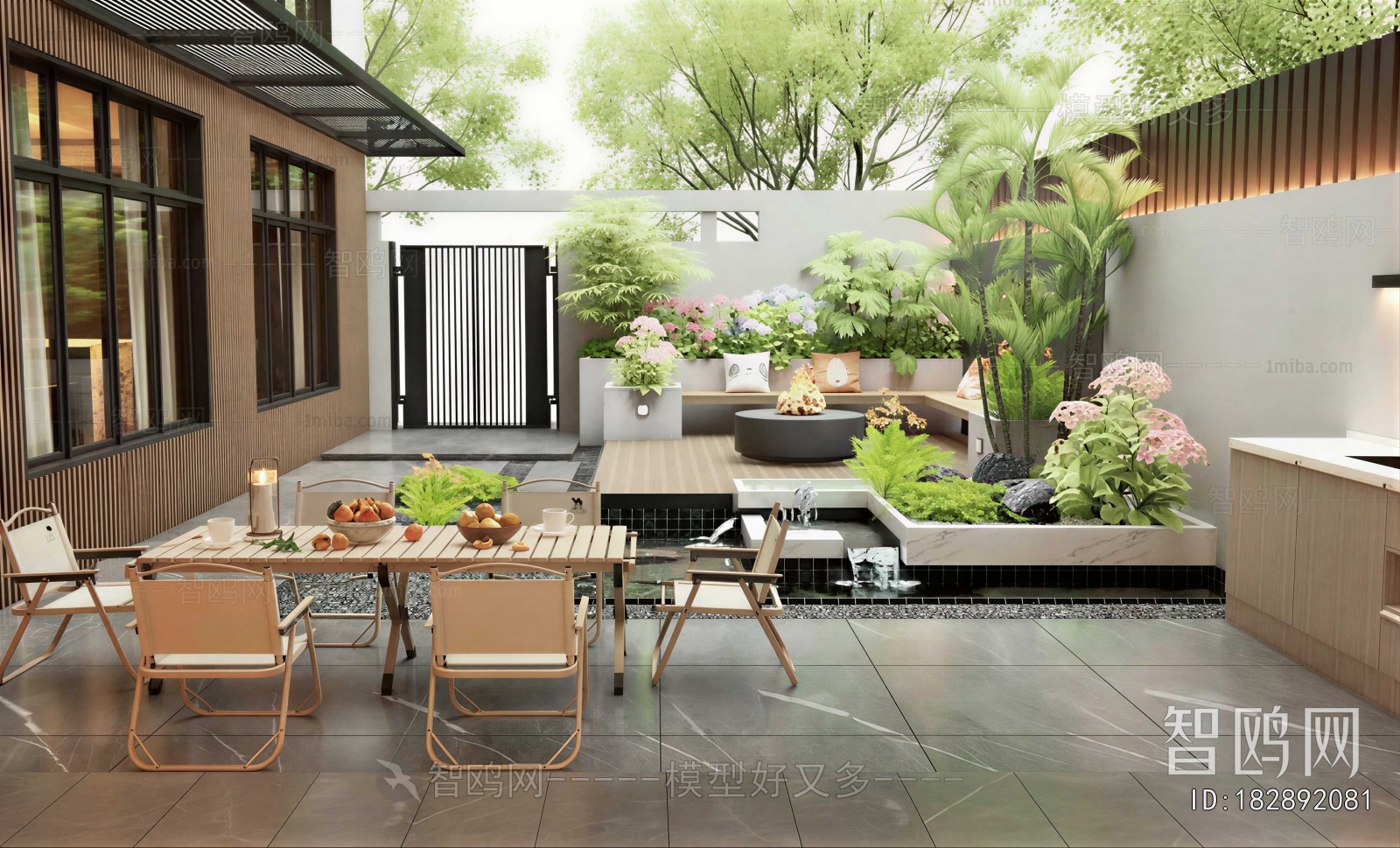 Modern Courtyard/landscape