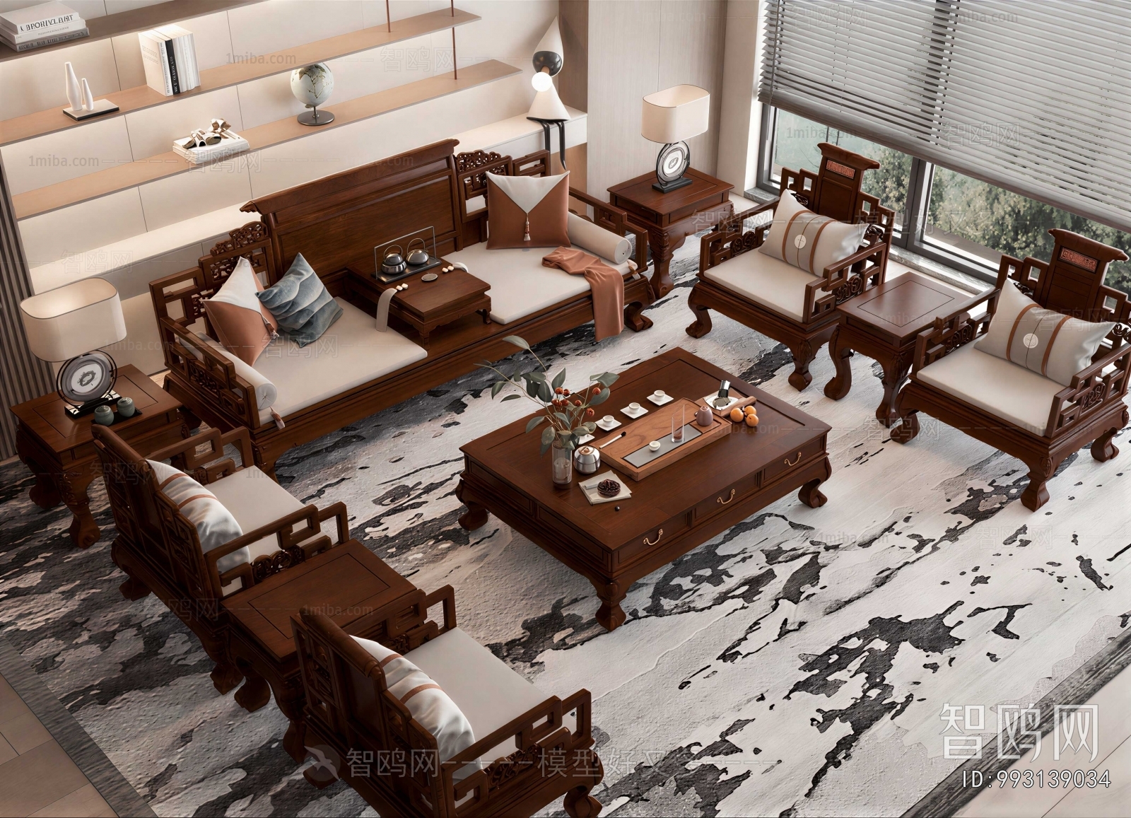 Chinese Style Sofa Combination