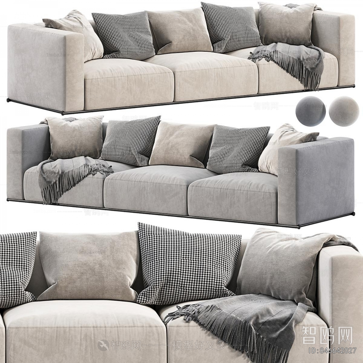 Modern Three-seat Sofa