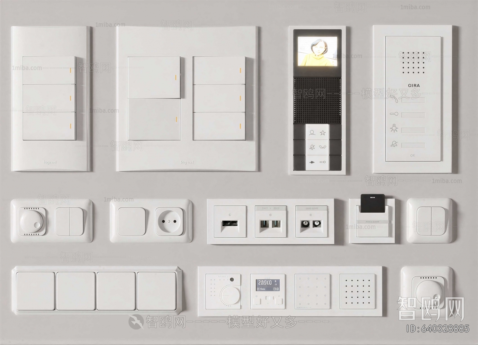 Modern Switch Socket Panel