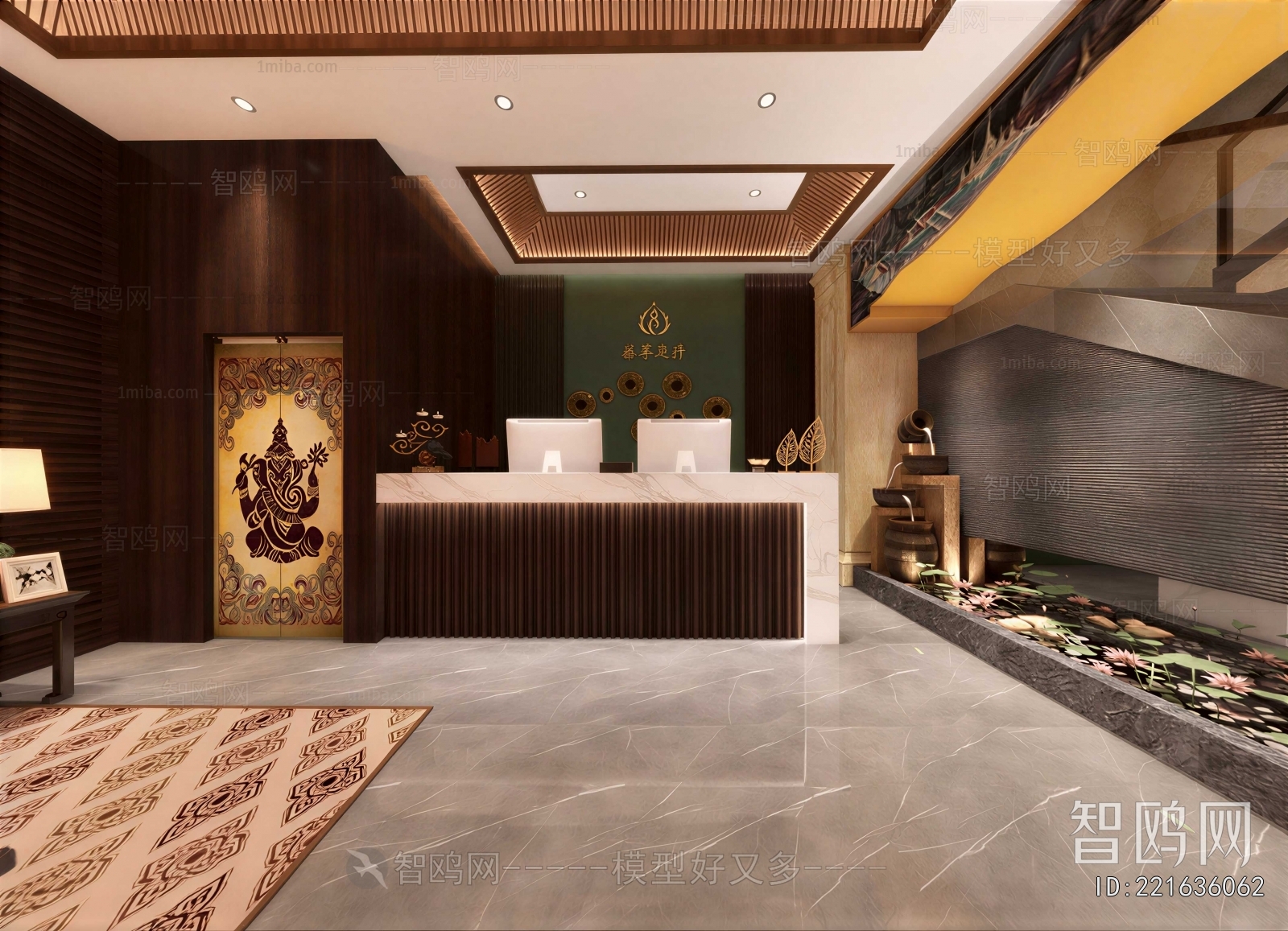 Southeast Asian Style Lobby Hall