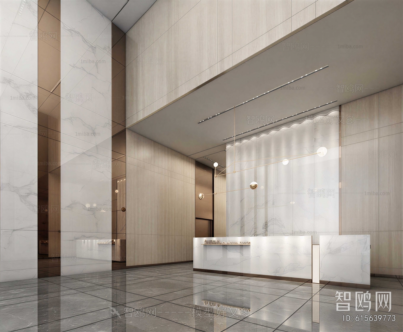 Modern Office Reception Desk