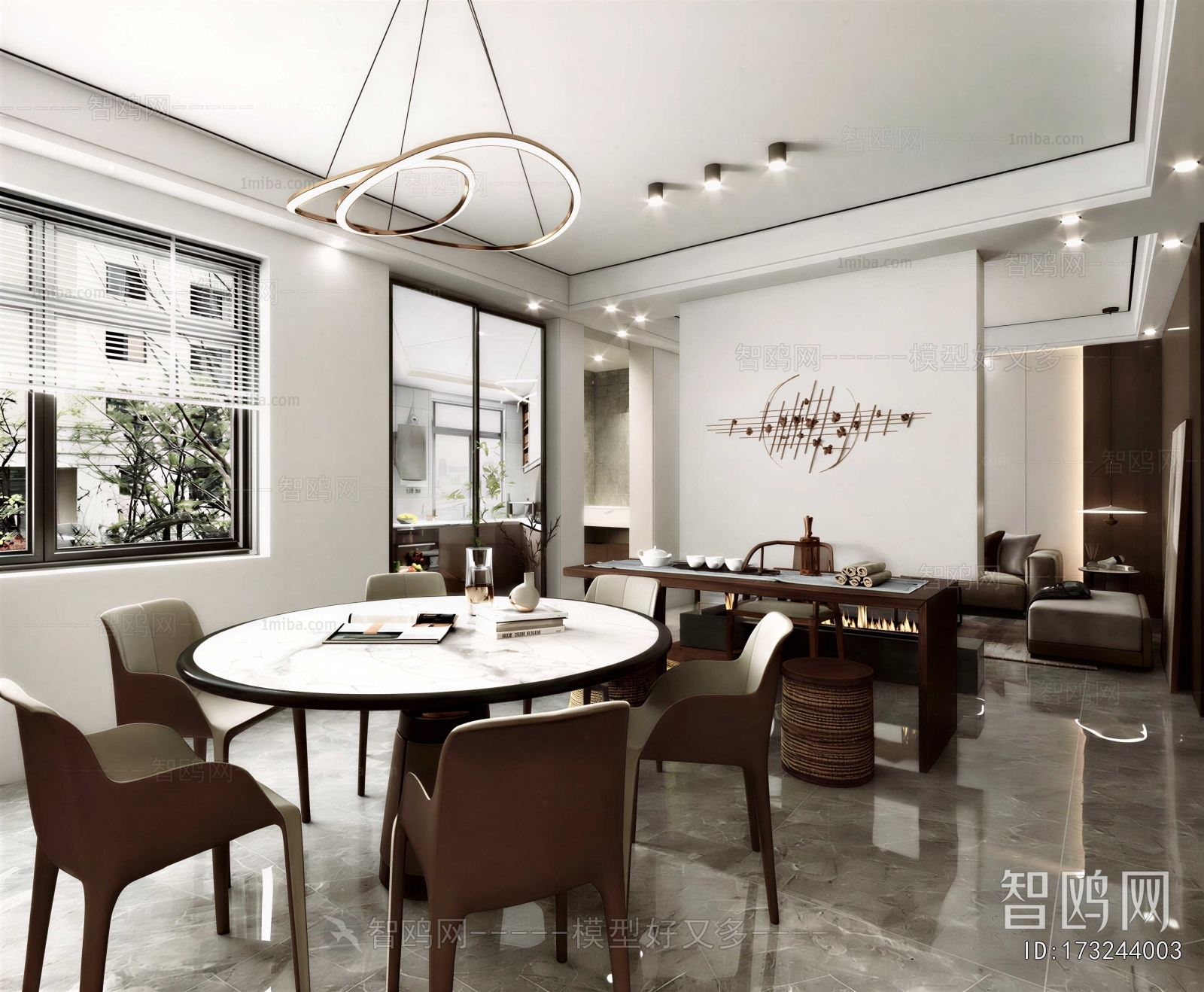New Chinese Style Dining Room
