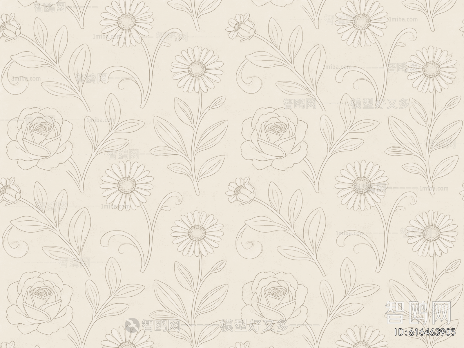Animal And Plant Pattern Wallpaper