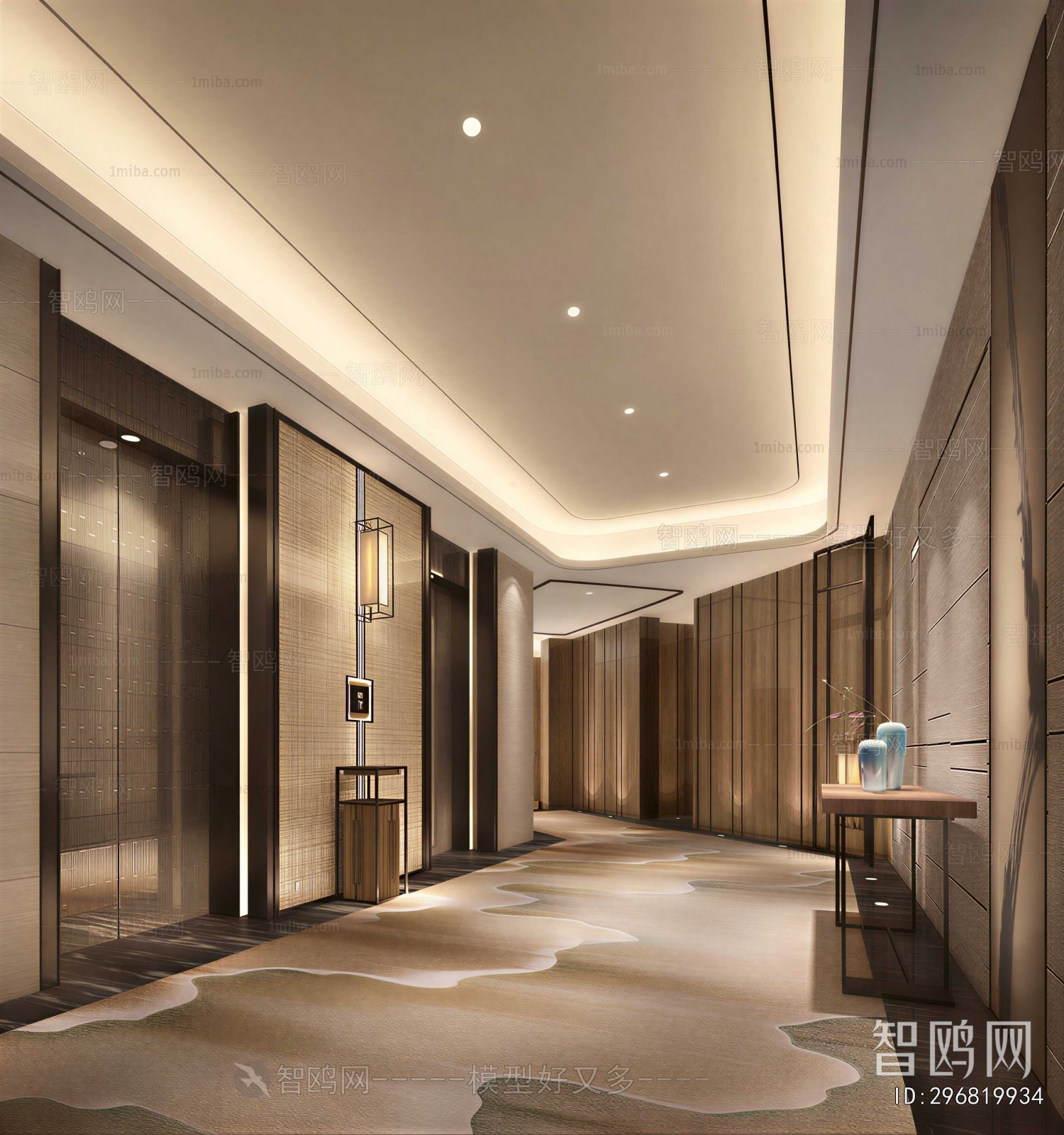 Modern Office Elevator Hall
