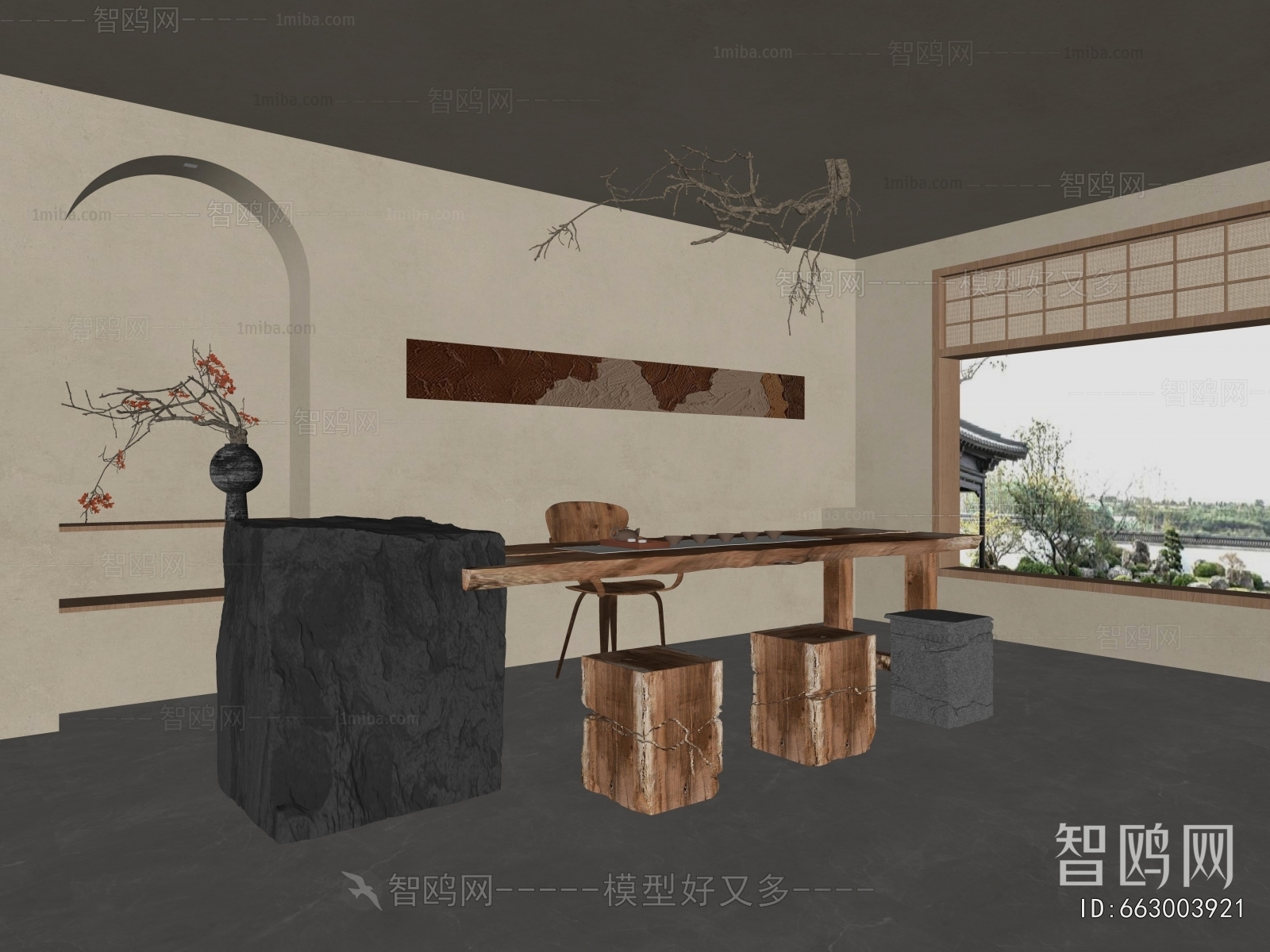 Wabi-sabi Style Tea House