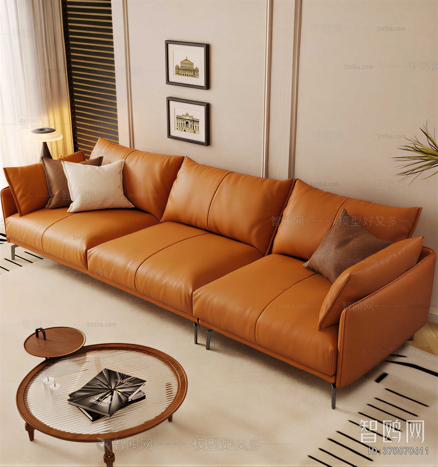 Modern Three-seat Sofa