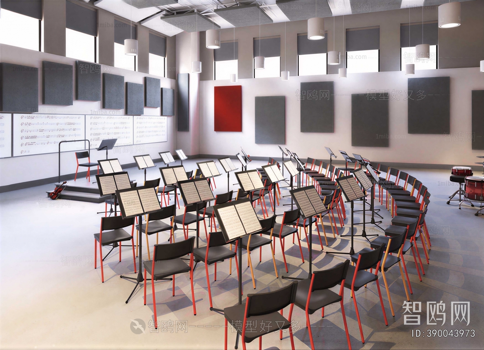 Modern Music Room