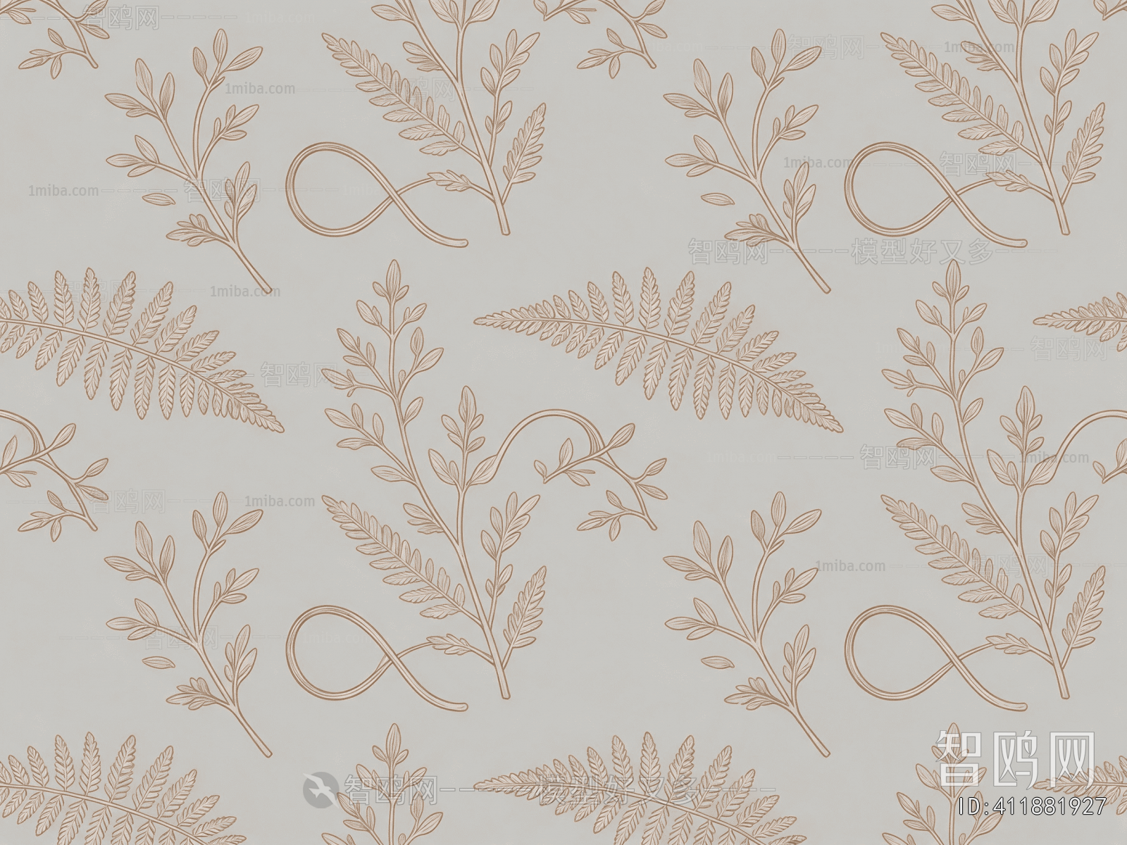 Animal And Plant Pattern Wallpaper
