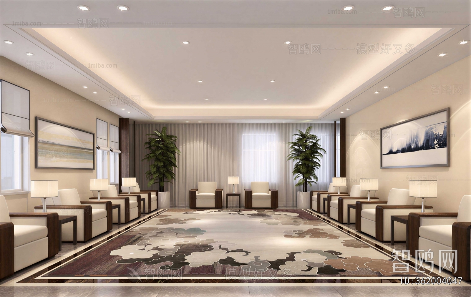 New Chinese Style Reception Room