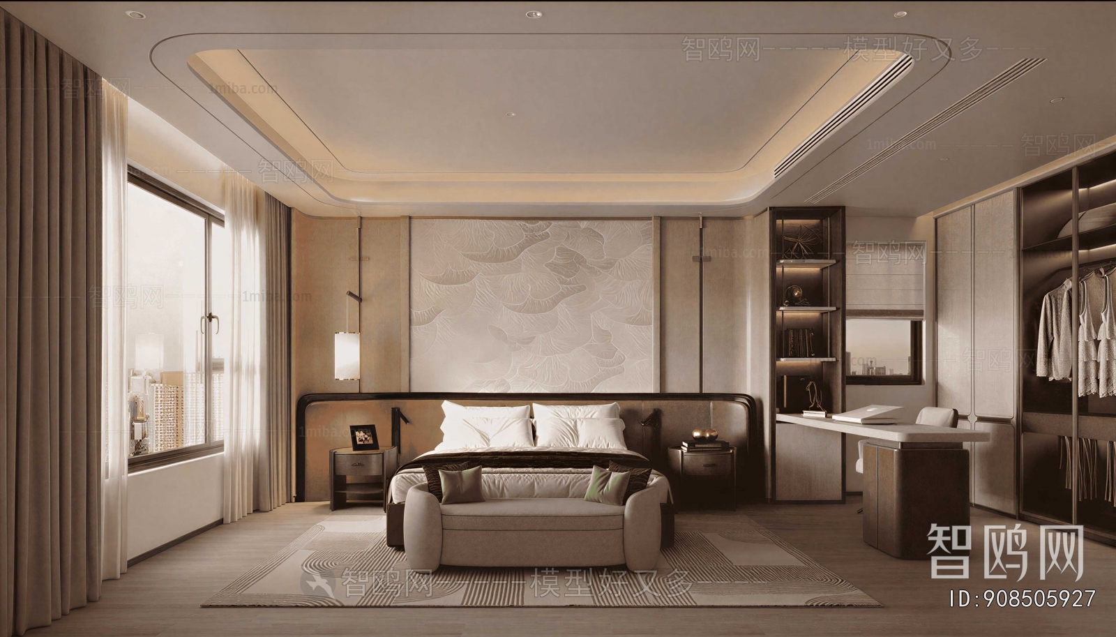 New Chinese Style Bedroom