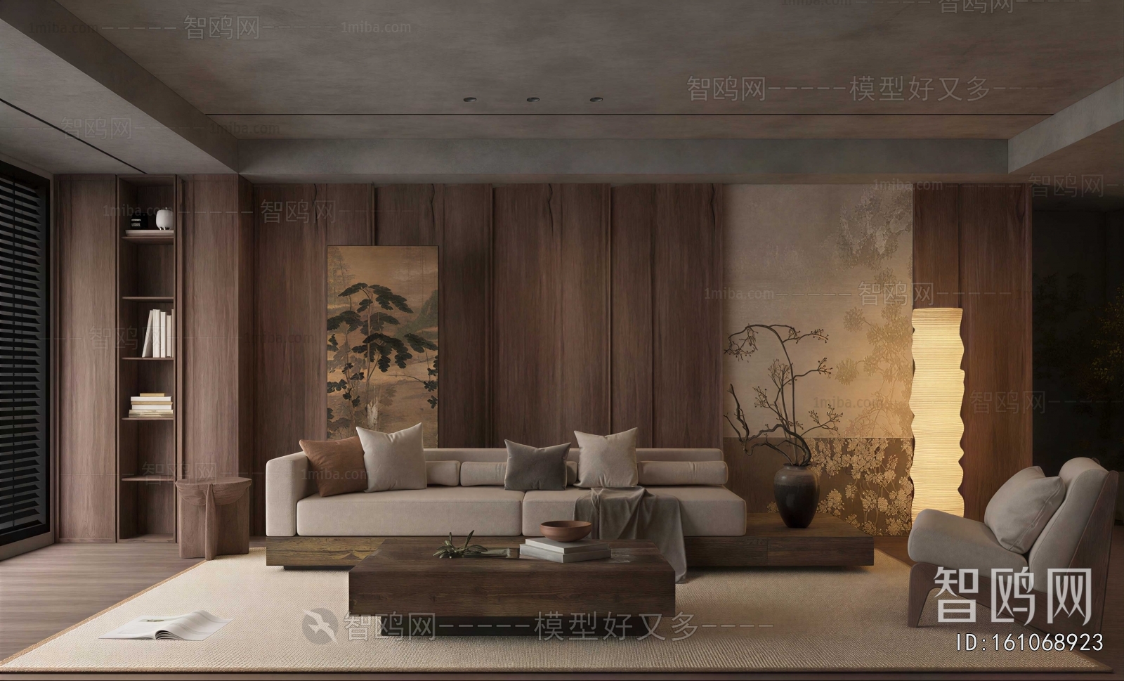 Wabi-sabi Style A Living Room