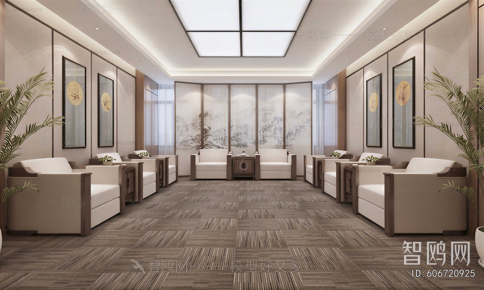 New Chinese Style Reception Room