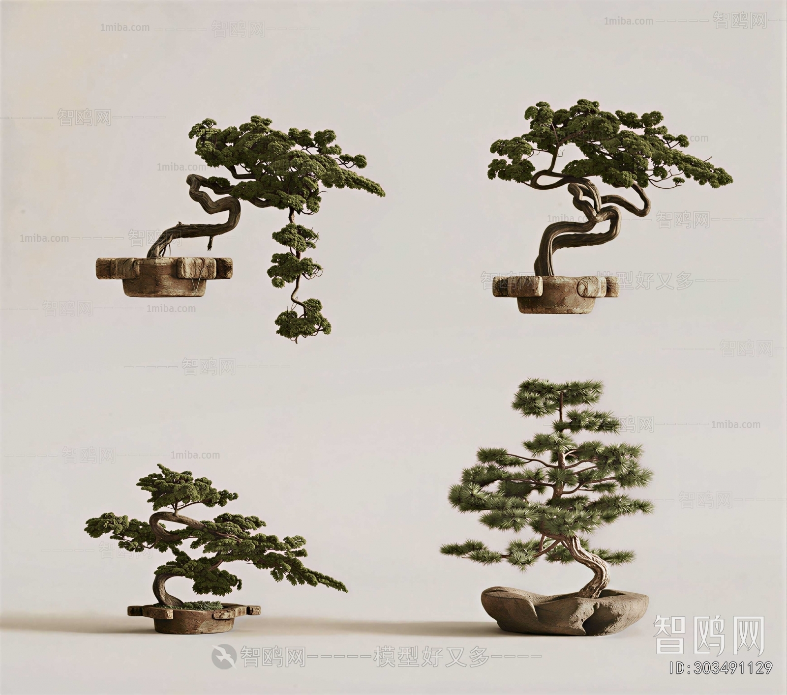 New Chinese Style Bonsai