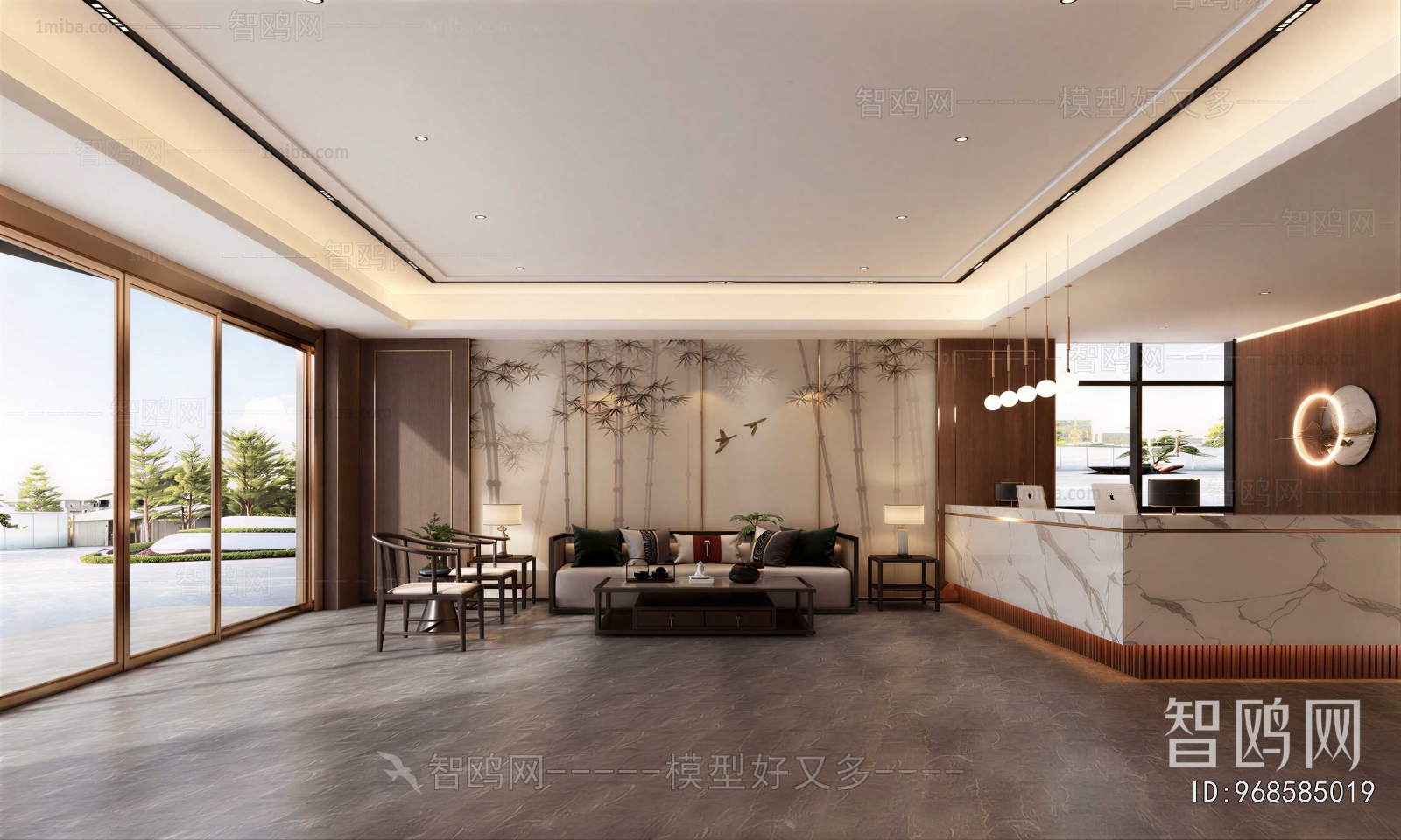 New Chinese Style Lobby Hall