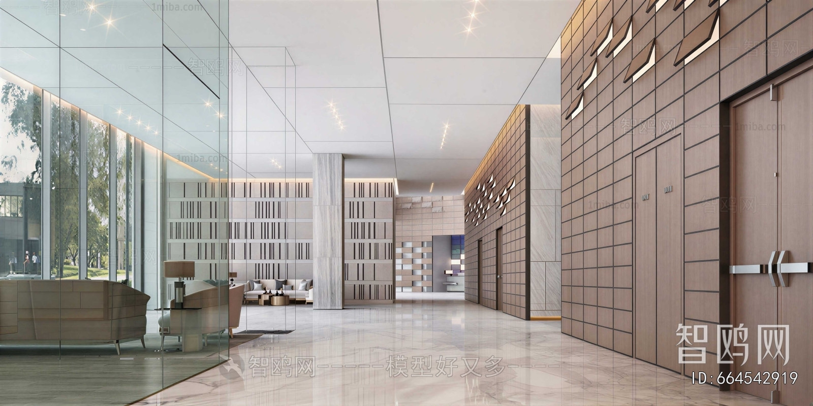 Modern Office Reception Desk