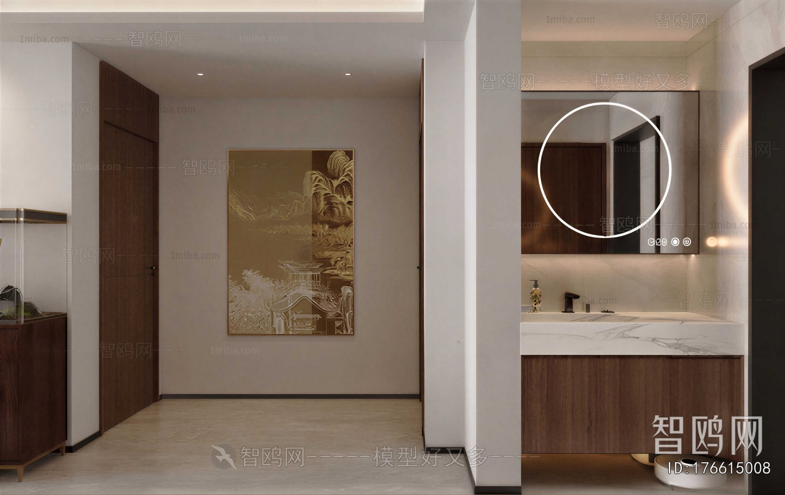 New Chinese Style Hallway