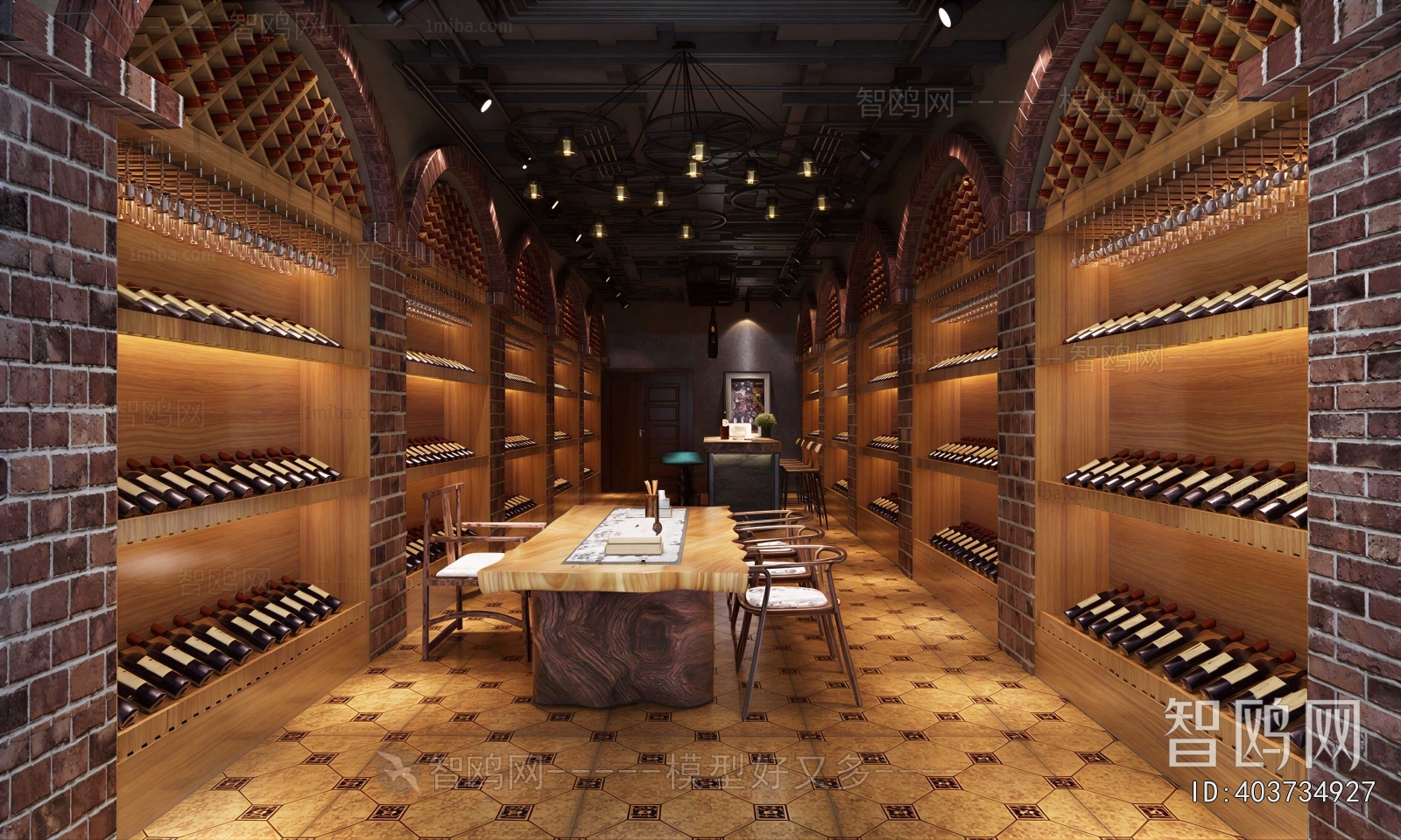 Industrial Style Wine Cellar/Wine Tasting Room