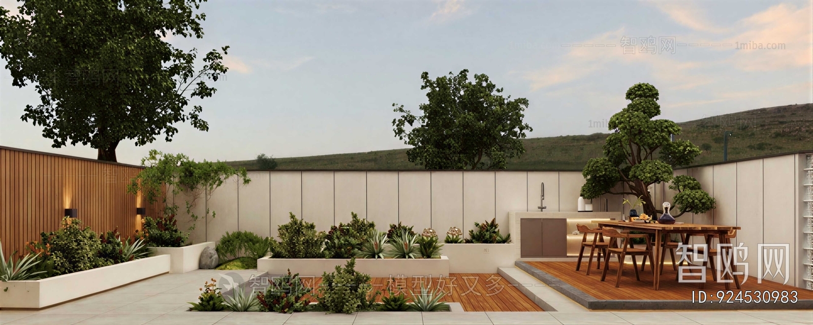 Modern Courtyard/landscape