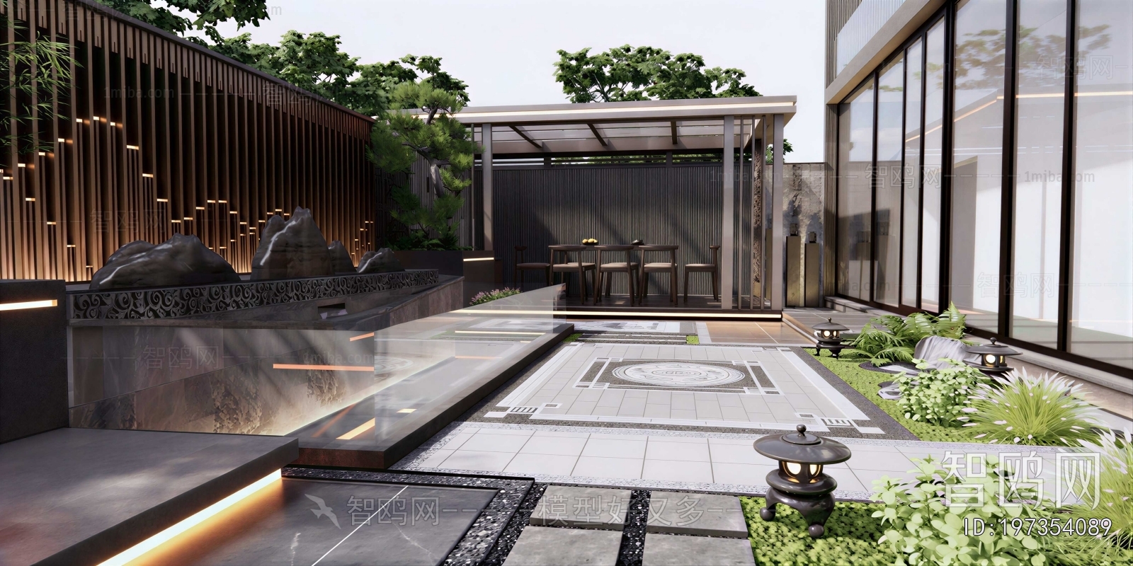New Chinese Style Courtyard/landscape