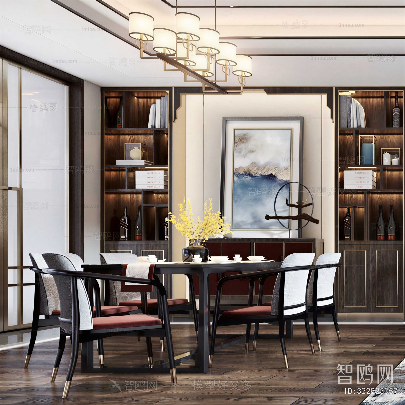 New Chinese Style Dining Room