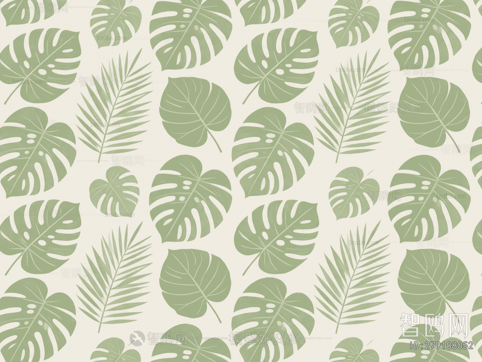 Animal And Plant Pattern Wallpaper