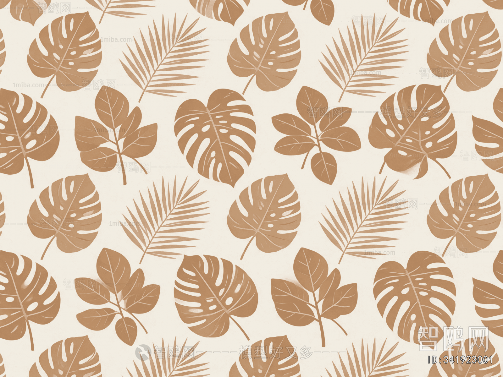 Animal And Plant Pattern Wallpaper