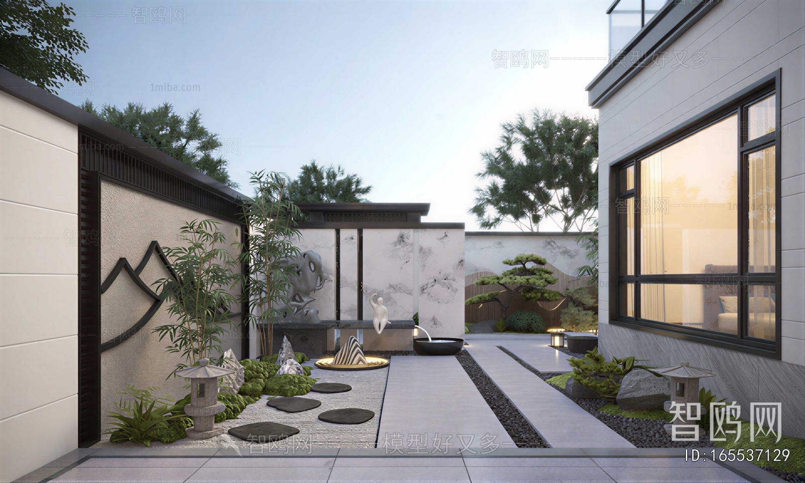 New Chinese Style Courtyard/landscape
