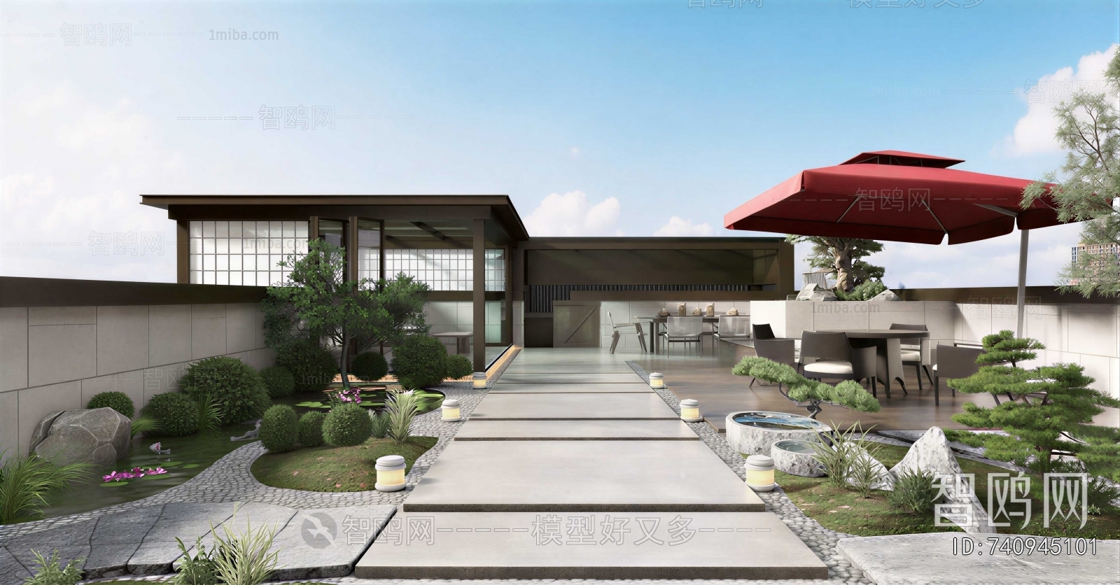 Japanese Style Courtyard/landscape