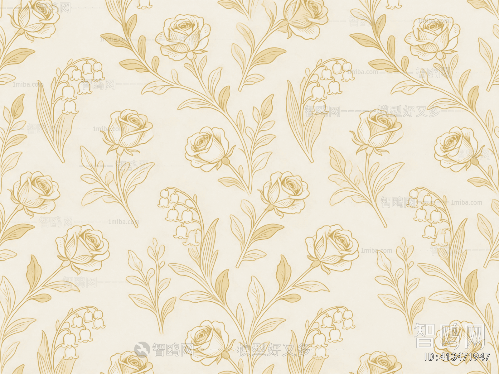 Animal And Plant Pattern Wallpaper