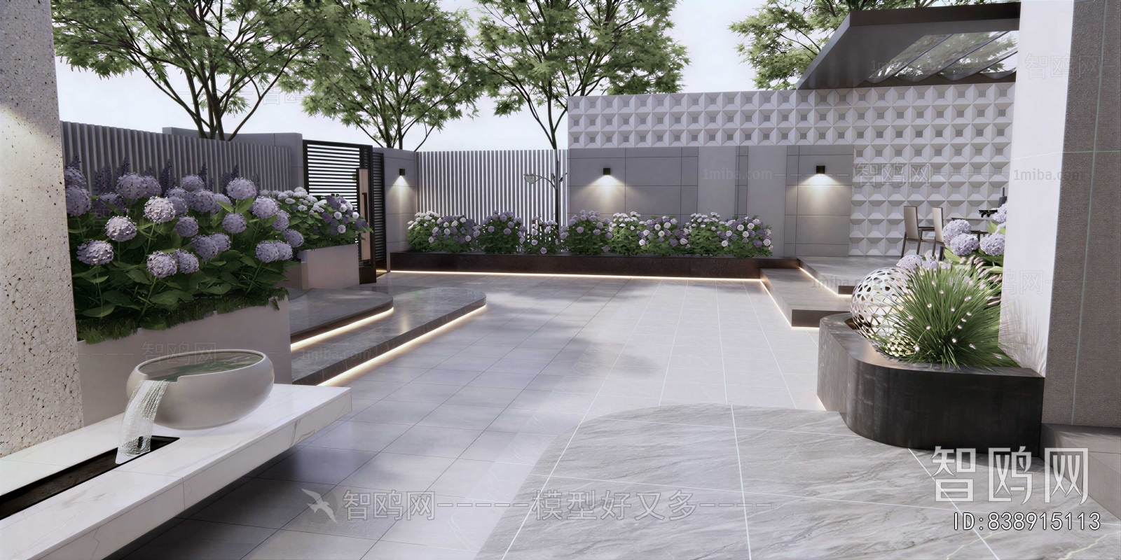 Modern Courtyard/landscape