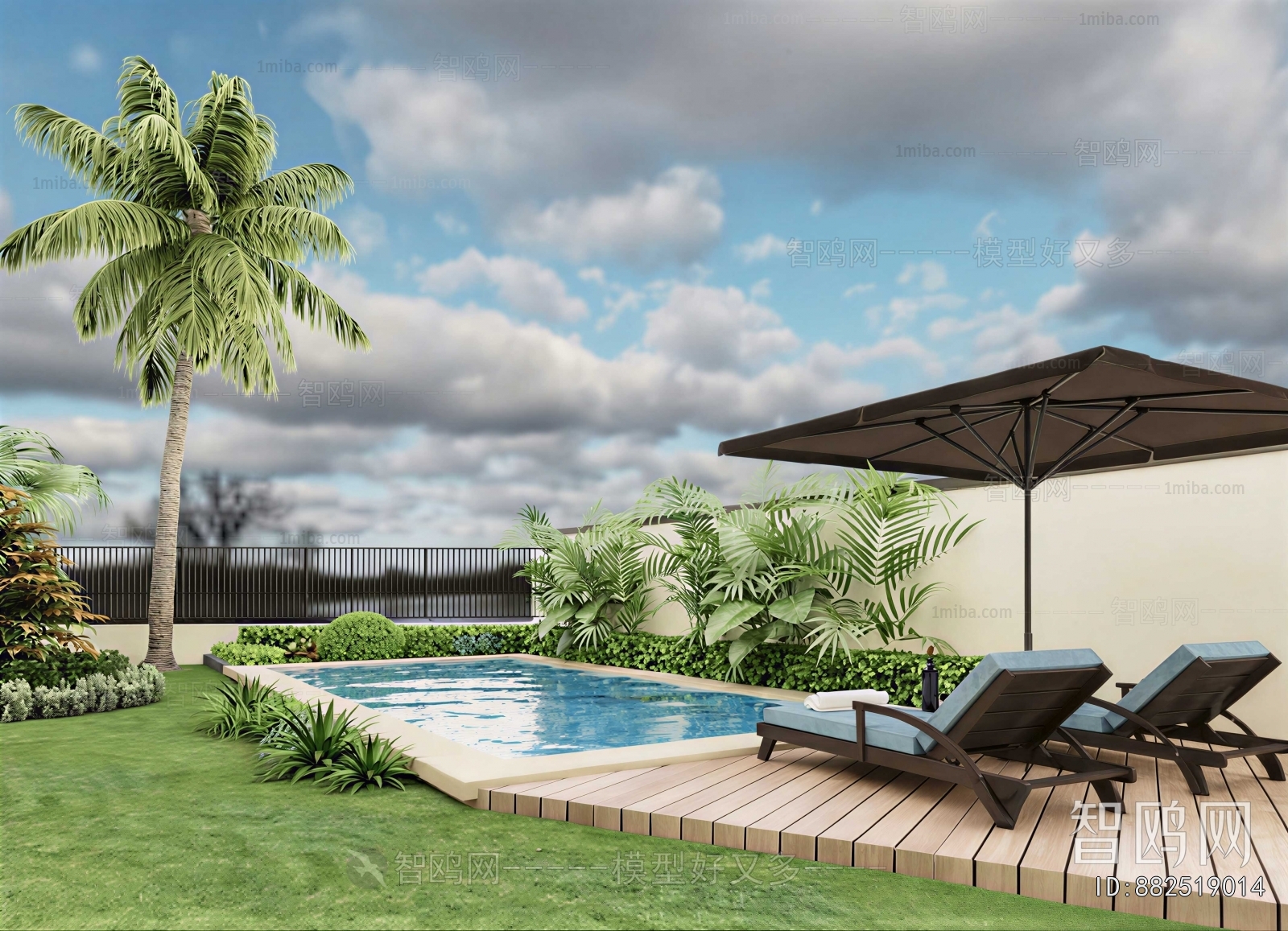Modern Courtyard/landscape